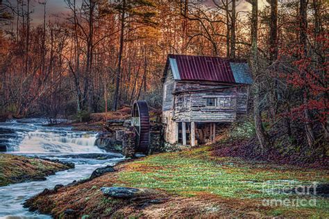 Early Morning Grist Mill In Georgia Photograph By Rc Photography Llc