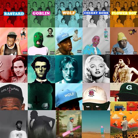 Every Tyler The Creator Album Cover In The Style Of Every Tyler The
