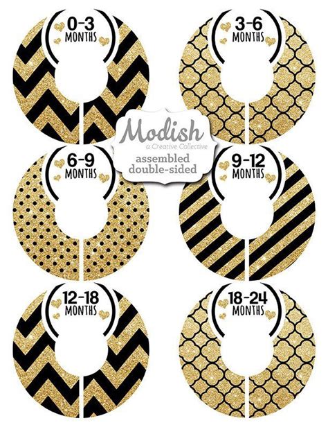 As you're preparing for baby to arrive, i know you've got loads of baby clothes ready and waiting in all sizes. Black Gold Closet Dividers | Baby closet dividers, Closet ...