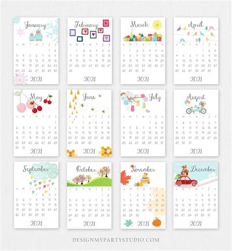 Printable 2021 calendar is free to download and use, and you can use it indoors, on your table, wall or even at your office. PRINTABLE 2021 Calendar Wall Calendar Desk Calendar Classroom | Etsy