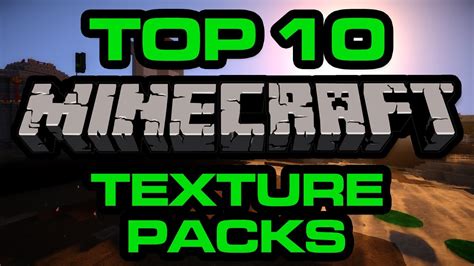 Top 10 Minecraft Texture Packs For 2013 Youtube