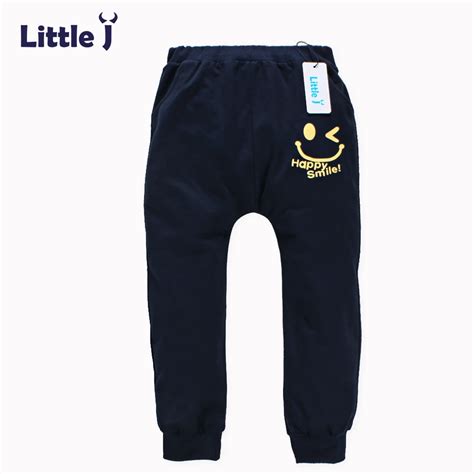 Little J Children Cotton Pants Boys Girls Casual Pants 2 Colors Kids