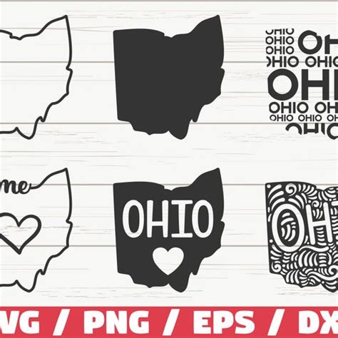 Ohio State Svg Cut File Cricut Clip Art Commercial Use Etsy India