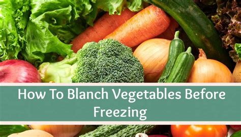 How To Blanch Vegetables Before Freezing High Country Farms