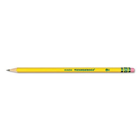 DIX13872 Ticonderoga 13872 Pencils HB 2 Black Lead Yellow