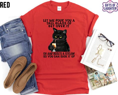 Black Cat Black Cat Shirt Cat Tshirt Cat Shirt Snarky Tee Etsy