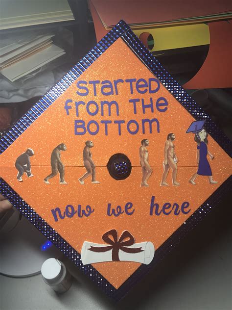 anthropology graduation cap! Utsa! Go roadrunner! Evolution! Funny