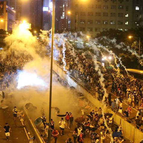 September 28 2014 Hong Kong Police Fire Tear Gas As Thousands Join