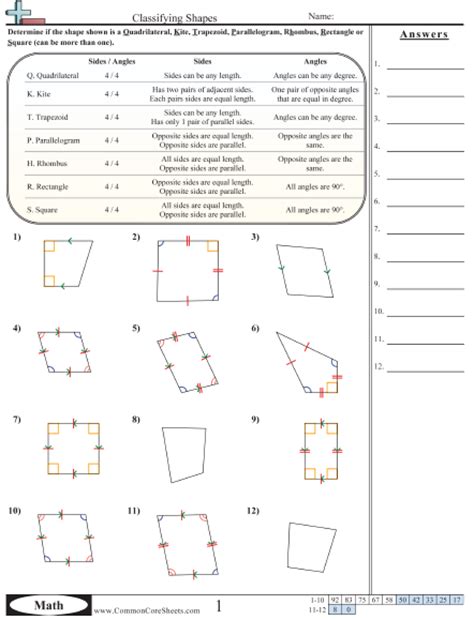 Free Congruent Shapes Worksheets 3rd Grade Geometry