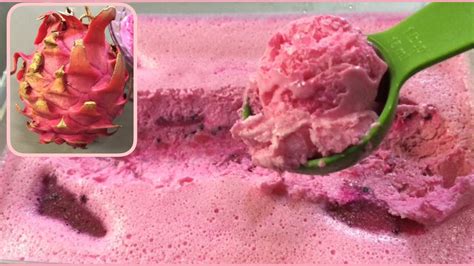 Homemade Dragon Fruit Ice Cream 2 Ingredients Only Super Yummy