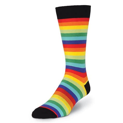 Crazy Socks Rainbow Striped Socks For Men Joy Of Socks