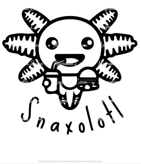 Papercraft Paper Party And Kids Embellishments Cricut File Axolotl Svg