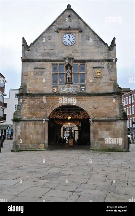 The Old Market Hall In Shrewsburys Square Stock Photo Alamy