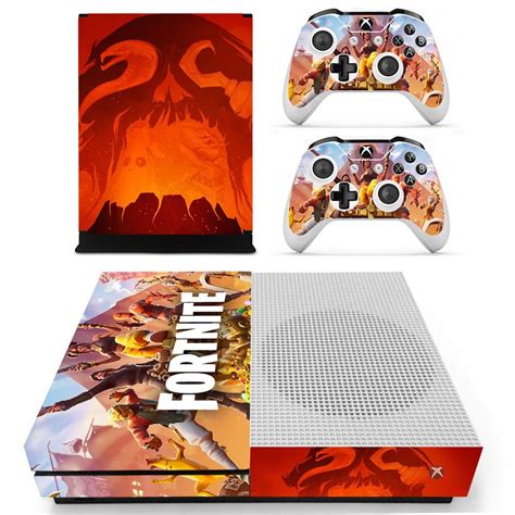 Xbox One S And Controllers Skin Sticker Fortnite