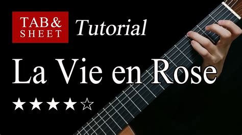 La Vie En Rose Fingerstyle Lesson Tab Acordes Chordify