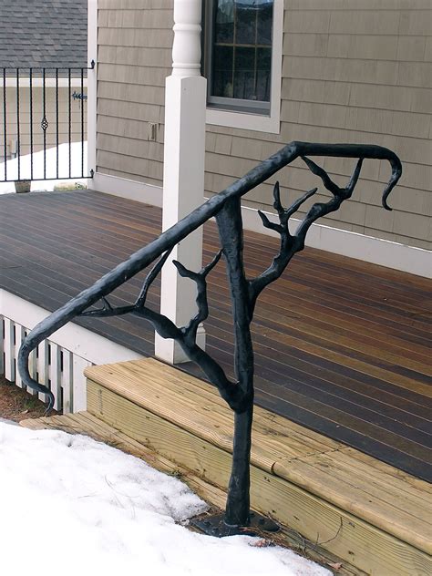 Tree Handrail | Outdoor handrail, Outdoor stair railing ...