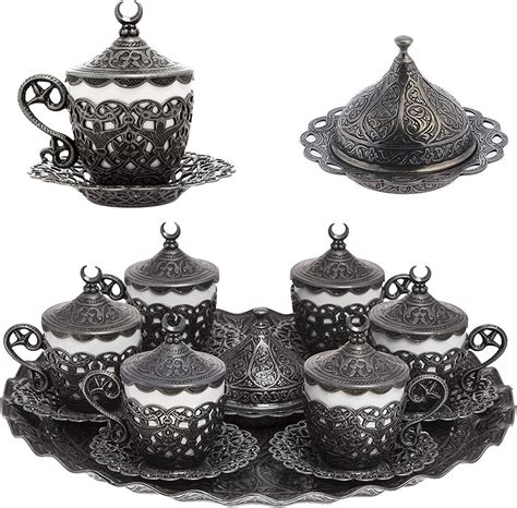 Alisveristime Pc Turkish Greek Arabic Coffee Espresso Cup Saucer Set