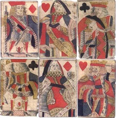 Early English Playing Cards C1725 Found Under Floorboards Tarrot