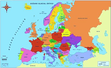 Mapa De Europa Político 🥇 ImÁgenes Mapas Del Continente Europeo