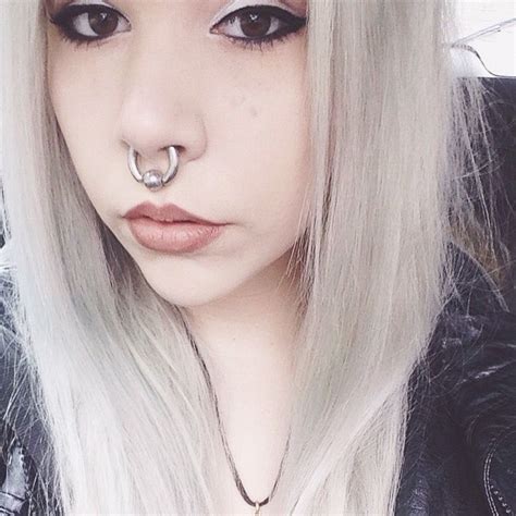 Pin On Women With Huge Septum Piercing