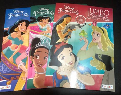 Disney Princess Jumbo Coloring And Activity Book Lot Of 3 Brand New
