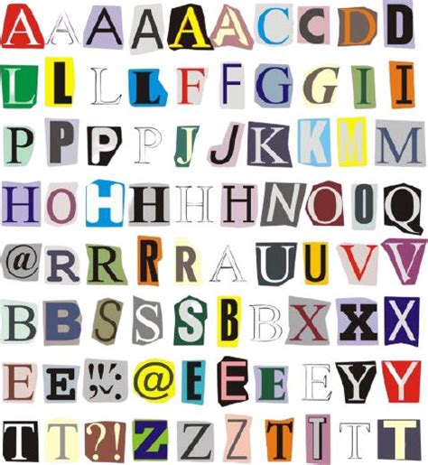 Recortes De Periodico Lettering Alphabet Letter Collage Magazine