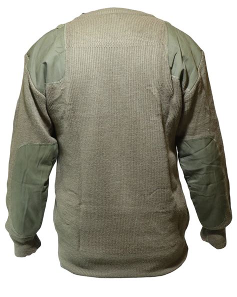 Italian Army Surplus Olive Green Commando Round Neck Pullover Surplus