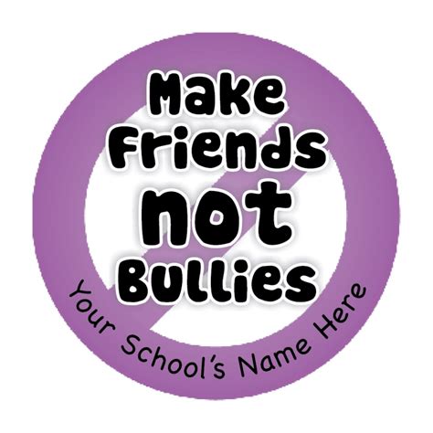 Against Bullying Stickers For Schools And Teachers