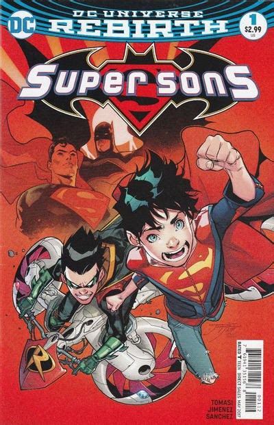 Super Sons 1 Second Printing Super Sons 2017 Series Dc Comics