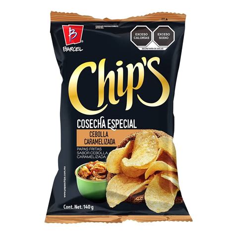 Papas Fritas Chips Barcel Cosecha Especial Cebolla Caramelizada 140 G