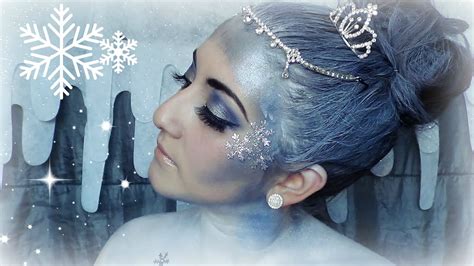 Christmas Snow Queen Makeup Tutorial Youtube