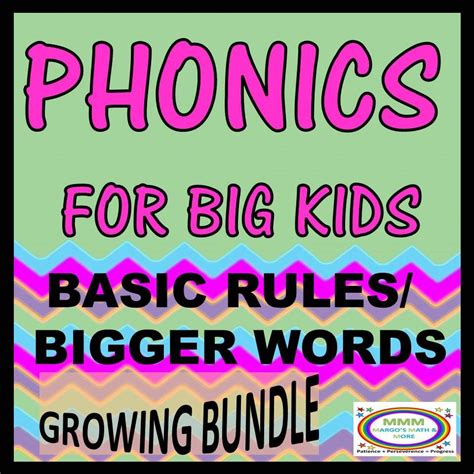 From novice to master learners. Distance Learning Phonics for Big Kids Growing Bundle ...