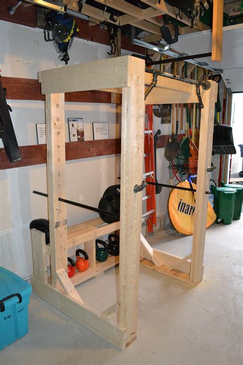Diy Wood Squat Rack Plans Quick Woodworking Projects Diy Home Gym