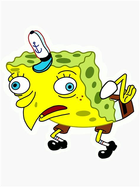 Check spelling or type a new query. "Spongebob meme" Sticker by kamkams18 | Redbubble