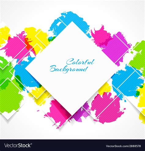 Abstract Background With Colorful Splash Vector Image