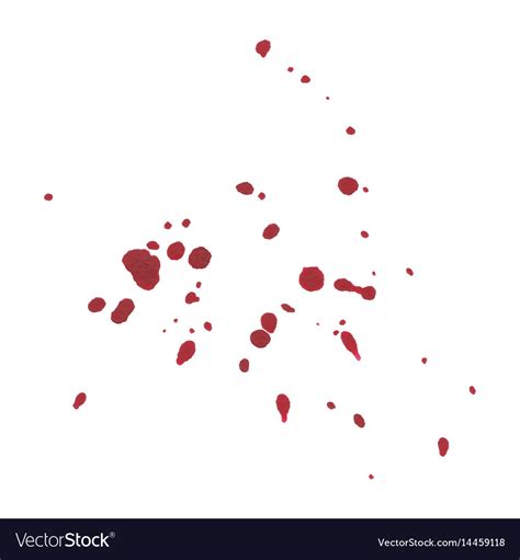 Abstract Blood Splatter On White Background Vector Image