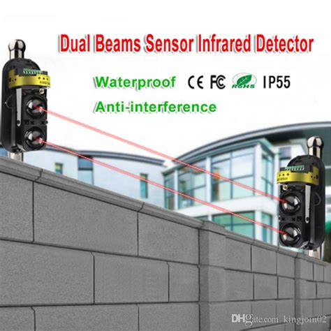 Double Infrared Beams Sensor Detector For Wired Home Burglar Security