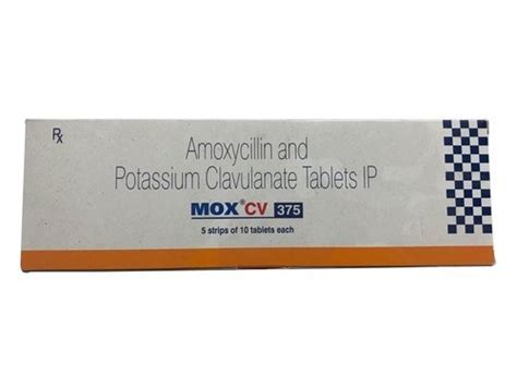 Mox Cv 375 Tablets Ingredients Amoxicillin Potassium Clavulanate At