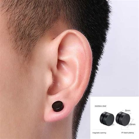 Magnetic Earrings For Men Black Magneticearringsformenblack Earringsformen Magnetic Earrings