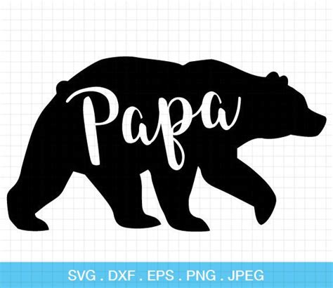 Papa Bear Svg Files Papa Bear Svg Bear Svg Papa Svg Files - Etsy