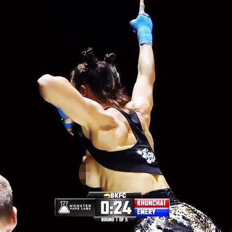 Tai Emery Boxer Who Flashed Her Boobs After Winning At Bkfc Promises