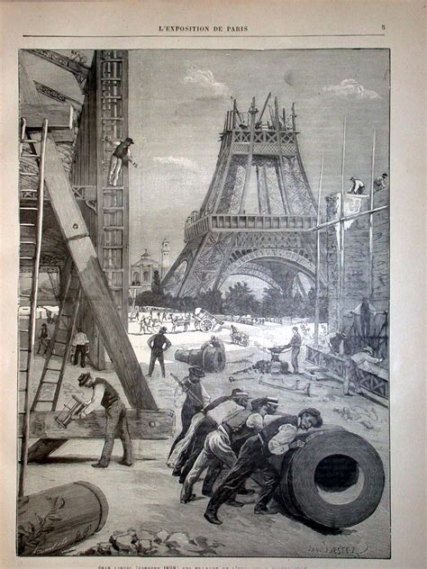 Working On The Eiffel Tower In 1888