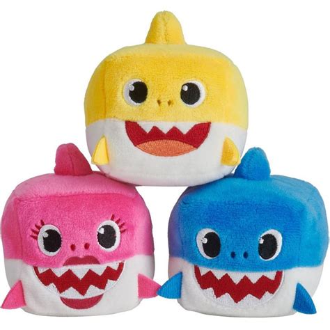 Singing Baby Shark Cube Plush 3in X 3 12in Party City