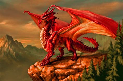 Red Dragon Dragon Images Dragon Pictures Fantasy Dragon