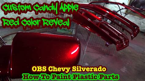 Spraying A Custom Candy Apple Red Paint Chevy Silverado Obs 1500