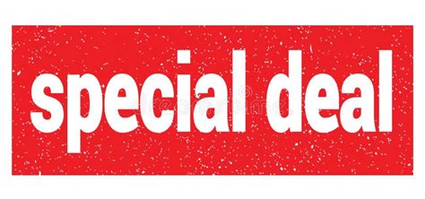 Special Deal Text Written On Red Stamp Sign Stock Illustration