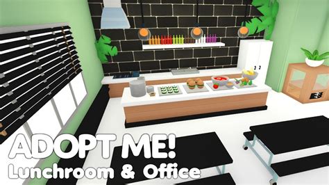New School Lunchroom And Office In Adopt Me Roblox Speedbuild House