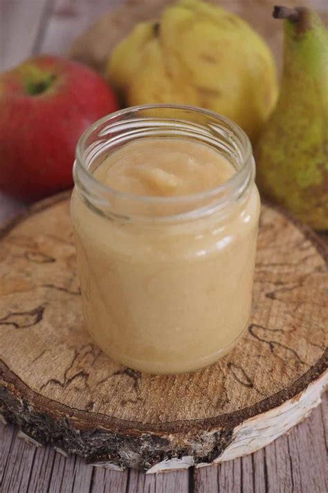 Compote de pomme poire et coing Cuisinez pour bébé