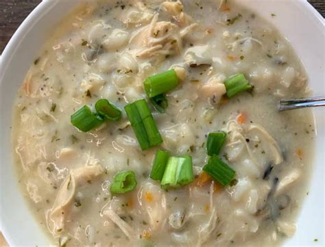 I also added baby bella mushrooms and a parmesan rind during cooking. Copycat Panera Chicken & Wild Rice Soup - Hot Rod's Recipes
