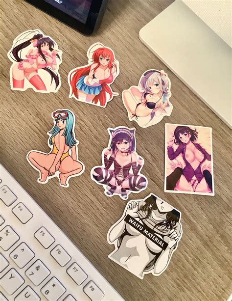 Sexy Anime Sticker Packs Vinyl Stickers Etsy